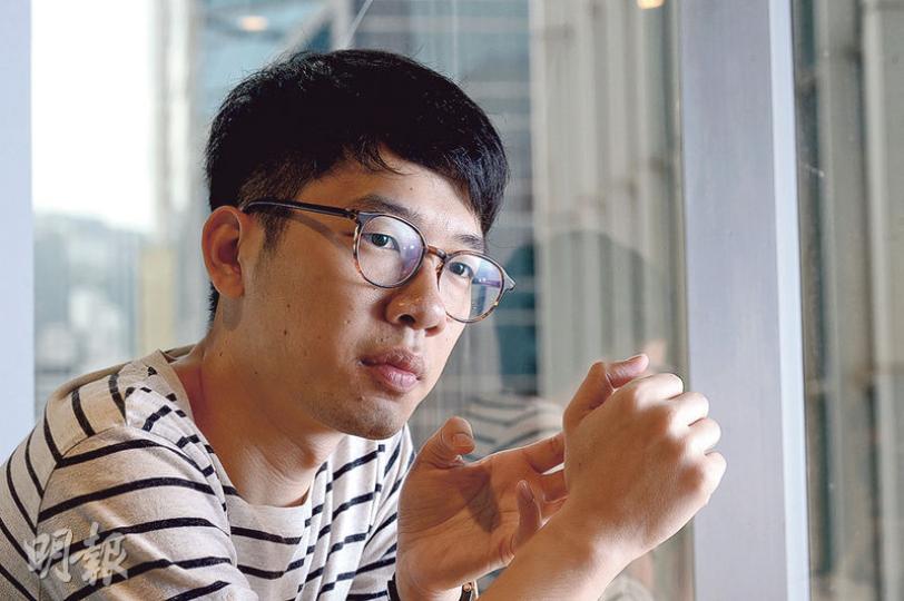 剛卸任學聯秘書長的羅冠聰（圖）說，學聯仍然有其重要性，解散並非好事，不可因一時三刻去否定50多年來學聯的工作，指昔日學聯也經歷過高低，目前只是在低谷，「或者未來會再成為社會重要的力量」。（楊柏賢攝）