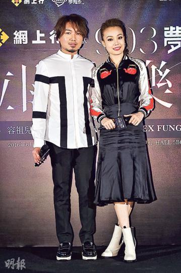 容祖兒今次的拍檔不是李克勤,而是馮翰銘(左)。(攝影:鍾偉茵) 容祖兒今次的拍檔不是李克勤,而是馮翰銘(左)。(攝影:鍾偉茵)