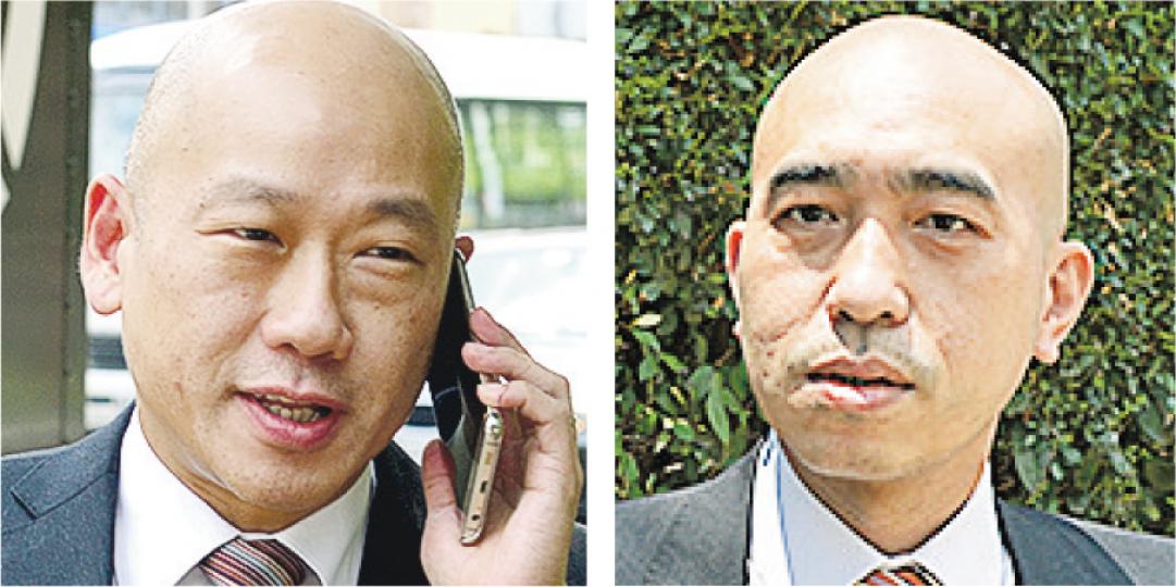 辯方資深大律師彭耀鴻（左圖）昨說自己與辯方另一大律師關文渭（右圖）即使「唔係咁似」，都常被人誤認，藉此批評控方靠衣著和外形辨認疑犯做法有問題。（鄧宗弘攝）