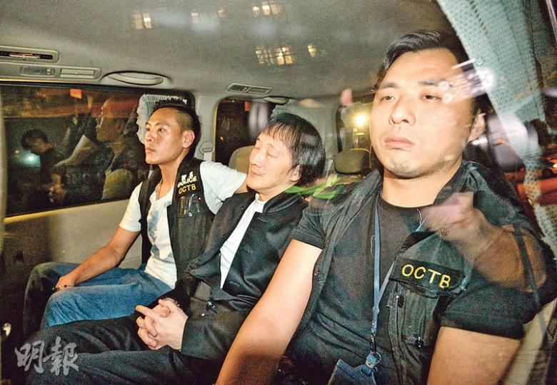 「上海仔」郭永鴻(中)在去年12月於尖沙嘴半島酒店遇襲被 「上海仔」郭永鴻(中)在去年12月於尖沙嘴半島酒店遇襲被