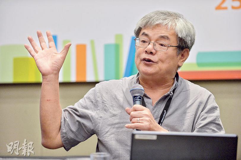 台灣清華大學教授楊儒賓(圖)昨在香港書展講座上認為,台灣的中華文化發展得益於1949年國民政府的遷移。(蘇智鑫攝) 台灣清華大學教授楊儒賓(圖)昨在香港書展講座上認為,台灣的中華文化發展得益於1949年國民政府的遷移。(蘇智鑫攝)