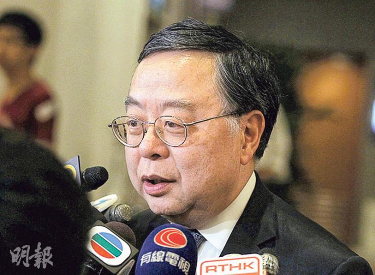 恒隆地產主席陳啟宗認為曾鈺成及曾俊華表態參選特首,不會影響特首梁振英爭取連任。(李紹昌攝) 恒隆地產主席陳啟宗認為曾鈺成及曾俊華表態參選特首,不會影響特首梁振英爭取連任。(李紹昌攝)