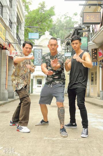 《城寨英雄》三大配角魏惠文(左起)、李嘉及李日昇在劇中的出色表現,令觀眾刮目相看。(攝影﹕孫華中) 《城寨英雄》三大配角魏惠文(左起)、李嘉及李日昇在劇中的出色表現,令觀眾刮目相看。(攝影﹕孫華中)