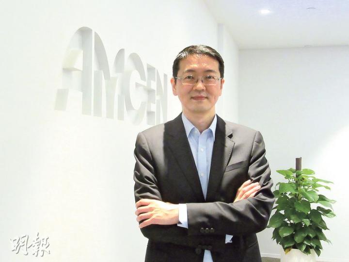 美國生物醫藥巨企安進落實在香港成立地區總部,該公司的香港及澳門總經理唐嘉其表示,看好香港有條件發展生物醫藥市場,並且計劃在港招兵買馬,將在港的團隊人數增加至80人。(陳偉燊攝) 美國生物醫藥巨企安進落實在香港成立地區總部,該公司的香港及澳門總經理唐嘉其表示,看好香港有條件發展生物醫藥市場,並且計劃在港招兵買馬,將在港的團隊人數增加至80人。(陳偉燊攝)