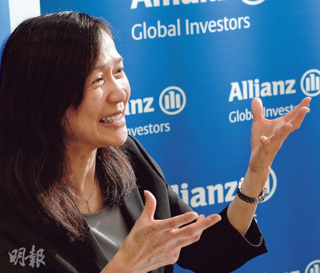 鍾秀霞表示港股於6月下旬以來的升浪有基本因素支持,掉頭大幅下跌的機會不高。(劉焌陶攝) 鍾秀霞表示港股於6月下旬以來的升浪有基本因素支持,掉頭大幅下跌的機會不高。(劉焌陶攝)