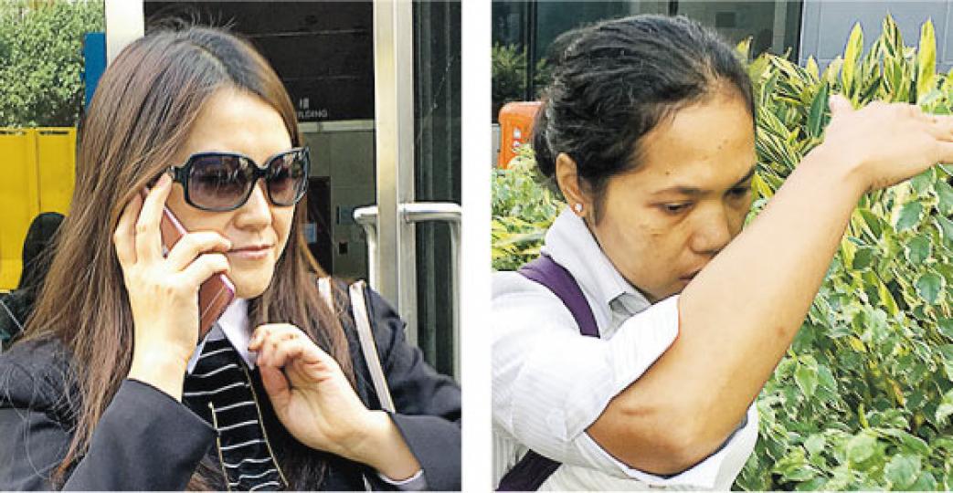 地產經紀劉新紅（左圖）被指在家中連環虐打印傭Hindun Fitriah（右圖），裁判官昨日指印傭的口供不盡不實、別有用心，裁定被告罪名不成立。（黃文雋攝）
