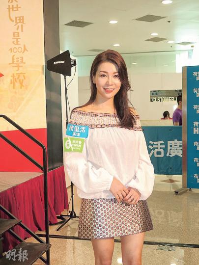 黃婉曼最近忙於做生意，感到非常疲累。（攝影/記者：林蘊兒）