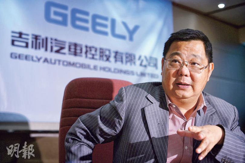 吉利行政總裁桂生悅表示,公司現時近乎沒庫存,明年保守預計至少可售90萬輛,按年增長約28.6%。(蘇智鑫攝) 吉利行政總裁桂生悅表示,公司現時近乎沒庫存,明年保守預計至少可售90萬輛,按年增長約28.6%。(蘇智鑫攝)