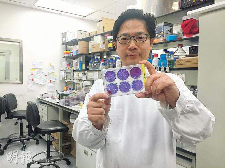 最近獲得裘槎優秀科研者獎的港大醫學院公共衛生學院教授潘烈文,盼可研發出「廣泛保護性疫苗」,以一款疫苗應對不同種類的流感病毒。(邱雅錡攝) 最近獲得裘槎優秀科研者獎的港大醫學院公共衛生學院教授潘烈文,盼可研發出「廣泛保護性疫苗」,以一款疫苗應對不同種類的流感病毒。(邱雅錡攝)