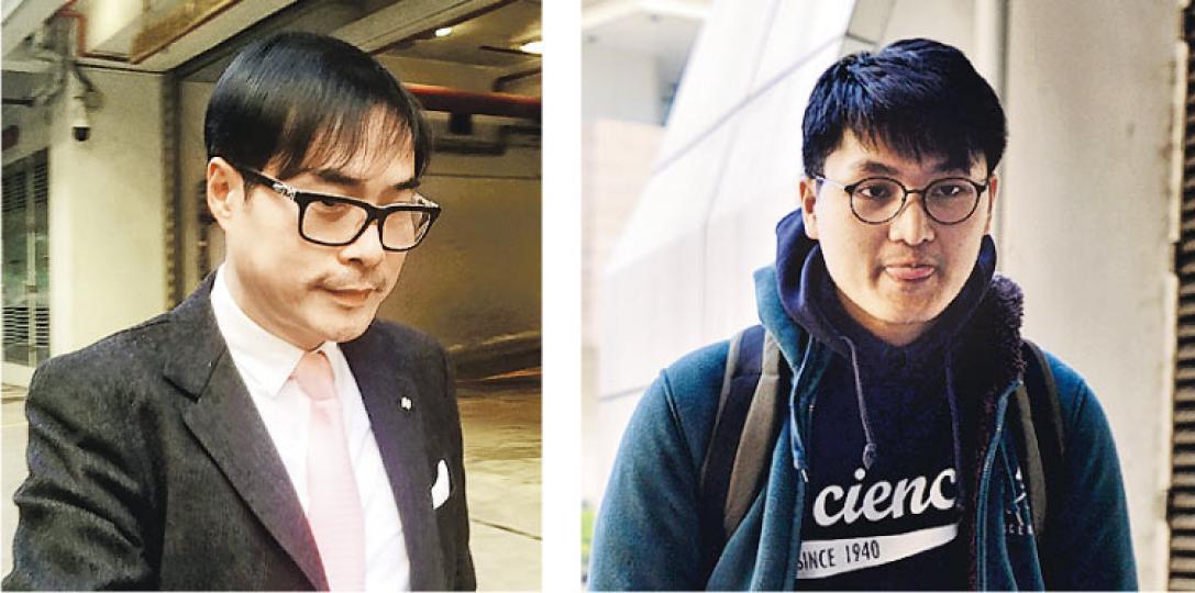 辯方指馮敬恩(右圖)曾為港大保安經理張憲君(左圖)改花名,以其英文名加上「數字粗口」,稱呼他為「Mike ×」。張昨作供時說自己對此不介意,並否認憎恨馮敬恩。(鄧力行攝) 辯方指馮敬恩(右圖)曾為港大保安經理張憲君(左圖)改花名,以其英文名加上「數字粗口」,稱呼他為「Mike ×」。張昨作供時說自己對此不介意,並否認憎恨馮敬恩。(鄧力行攝)
