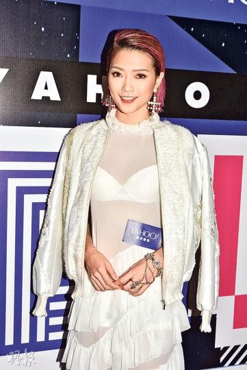連詩雅罕有以性感造型登場,成功搶鏡。(攝影鎅O者:陳釗) 連詩雅罕有以性感造型登場,成功搶鏡。(攝影鎅O者:陳釗)