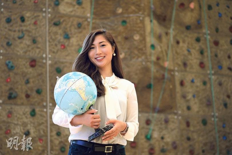 南谷真鈴(圖)早前她回到南島中學,說感謝學校當年辦尼泊爾徒步行山活動,讓她發現山峰的美麗。(鍾林枝攝) 南谷真鈴(圖)早前她回到南島中學,說感謝學校當年辦尼泊爾徒步行山活動,讓她發現山峰的美麗。(鍾林枝攝)