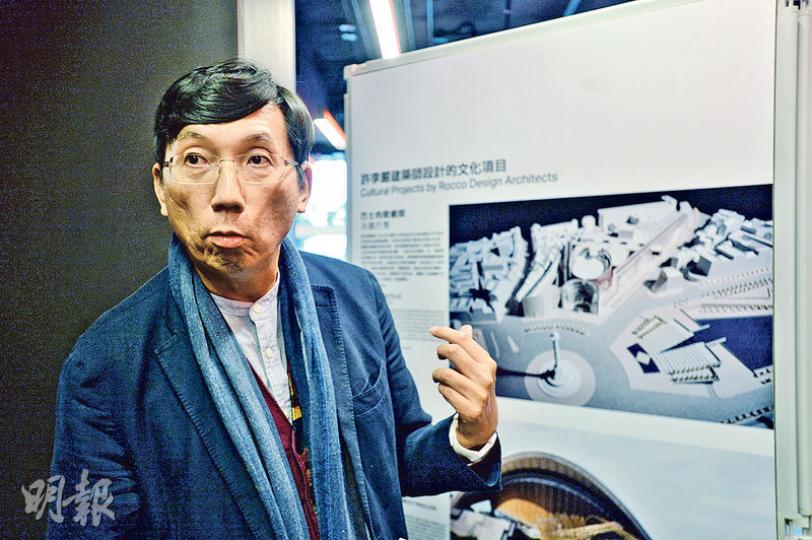 建築師學會前會長林雲峯（圖）表示，嚴迅奇是負責今次項目「恰當人選」，在香港擁有設計博物館經驗的人才少之又少。（楊柏賢攝）