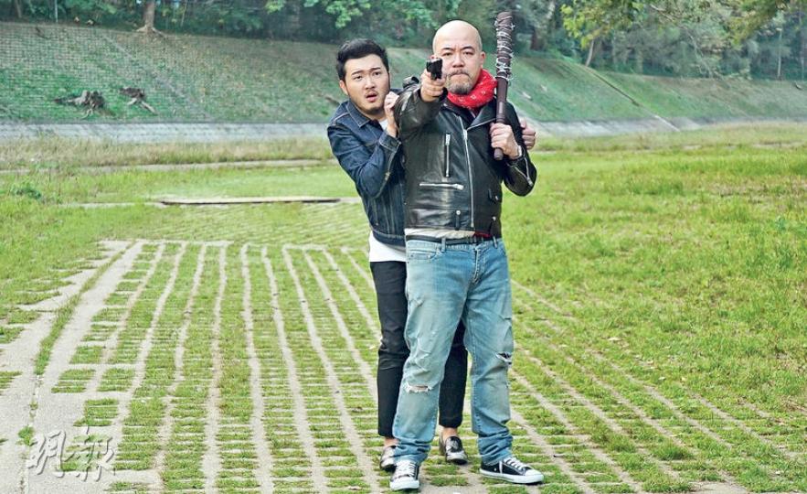 陳詠謙邀請黃偉文演出其新歌的MV。(攝影:娛樂組) 陳詠謙邀請黃偉文演出其新歌的MV。(攝影:娛樂組)