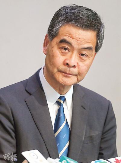 特首梁振英表示，已決定要求相關部門研究可改劃做房屋用途的郊野公園選址，強調是初步研究，有結果後會盡快諮詢公眾。（郭慶輝攝）