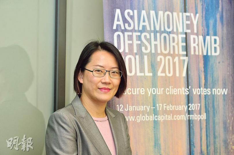匯豐人民幣業務發展環球主管何嘉儀表示,內地若控制資本流出,對本港人民幣業務會造成打擊,但「穩定的匯價是發展跨境業務的基石」。(鄧宗弘攝) 匯豐人民幣業務發展環球主管何嘉儀表示,內地若控制資本流出,對本港人民幣業務會造成打擊,但「穩定的匯價是發展跨境業務的基石」。(鄧宗弘攝)