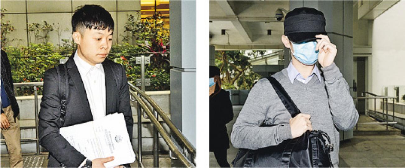 亞視舊廠房炸彈案兩被告胡啟賦(左圖)及文廷洛(右圖)繼續獲准保釋。(鍾林枝攝) 亞視舊廠房炸彈案兩被告胡啟賦(左圖)及文廷洛(右圖)繼續獲准保釋。(鍾林枝攝)