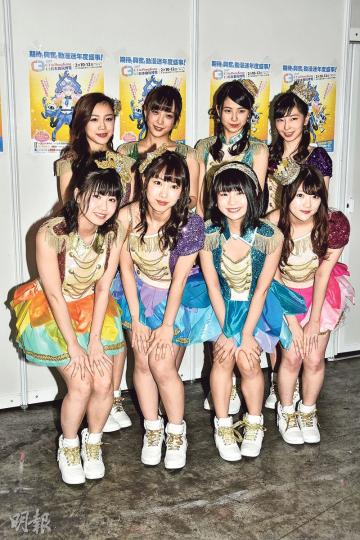 SKE48又唱又跳,猶如舉行小型演唱會。(攝影:孫華中) SKE48又唱又跳,猶如舉行小型演唱會。(攝影:孫華中)