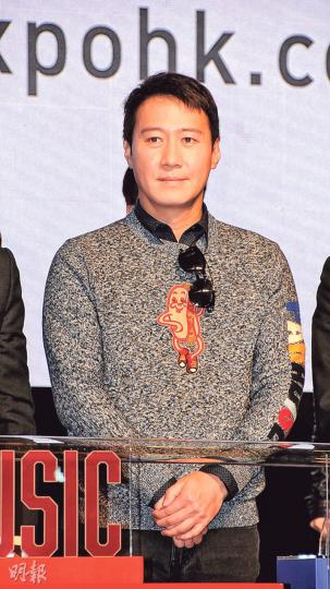 黎明現身主持「香港影視娛樂博覽2017」啟動儀式。（攝影/記者：林祖傑）