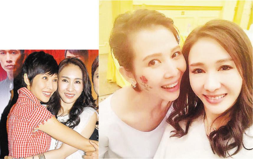 黎姿與蔡少芬近10年前合演《珠光寶氣》,兩人最近合照,容貌一樣,果然是凍齡美魔女。(攝影:娛樂組) 黎姿與蔡少芬近10年前合演《珠光寶氣》,兩人最近合照,容貌一樣,果然是凍齡美魔女。(攝影:娛樂組)