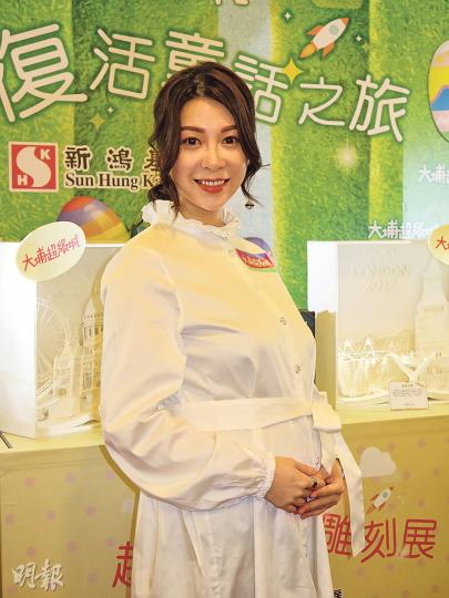懷孕約5個月的黃婉曼自言上圍不停升,很大負擔。(攝影/記者:林蘊兒) 懷孕約5個月的黃婉曼自言上圍不停升,很大負擔。(攝影/記者:林蘊兒)
