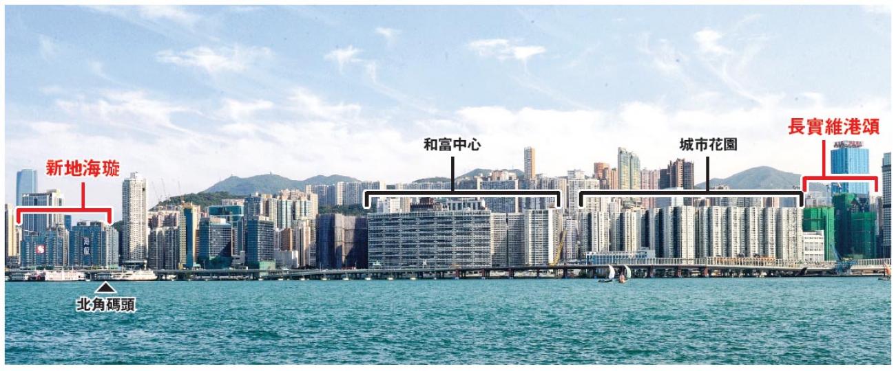 長實北角維港頌最快今日開價,更預告將以望維港海景的4房大戶打頭陣,至於同樣臨海的新地同區新盤海璇,亦最快於本季內推出,兩盤預料將掀起本季新盤戰。(劉焌陶攝) 長實北角維港頌最快今日開價,更預告將以望維港海景的4房大戶打頭陣,至於同樣臨海的新地同區新盤海璇,亦最快於本季內推出,兩盤預料將掀起本季新盤戰。(劉焌陶攝)