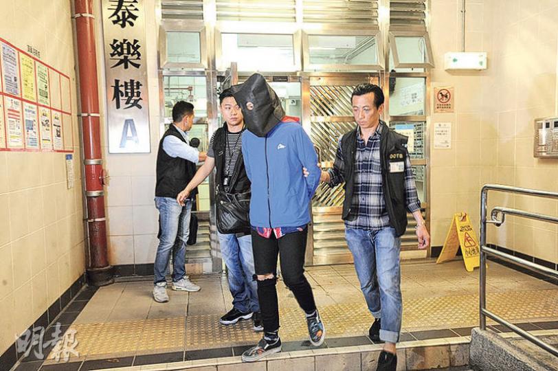 去年農曆年初二旺角警民大衝突中，警方昨再拘捕一名涉嫌掟磚的青年。（衛永康攝）