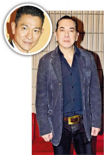 黃秋生讚華仔(圓圖)是鐵打超人康復得很快。(攝影:梁迺楠) 黃秋生讚華仔(圓圖)是鐵打超人康復得很快。(攝影:梁迺楠)