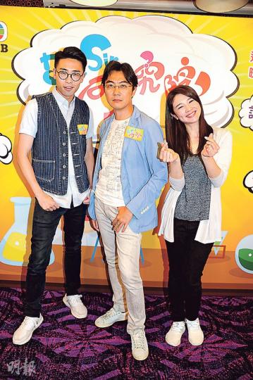 陸浩明(左)與麥美恩(右)表示會集中所有力量演出Ben Sir(中)的6月騷。(攝影/記者:陳釗) 陸浩明(左)與麥美恩(右)表示會集中所有力量演出Ben Sir(中)的6月騷。(攝影/記者:陳釗)