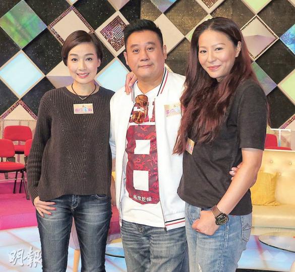 麥包(中)回巢無綫當全新節目《關你家事》主持,好拍檔江美儀(左)和滕麗名(右)大表歡迎。(攝影/記者﹕鍾一虹) 麥包(中)回巢無綫當全新節目《關你家事》主持,好拍檔江美儀(左)和滕麗名(右)大表歡迎。(攝影/記者﹕鍾一虹)