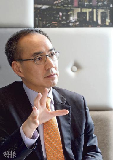 宏利陳致洲對港股後市審慎樂觀,原因是他相信上月「習特會」已取得理想成果。(劉焌陶攝) 宏利陳致洲對港股後市審慎樂觀,原因是他相信上月「習特會」已取得理想成果。(劉焌陶攝)