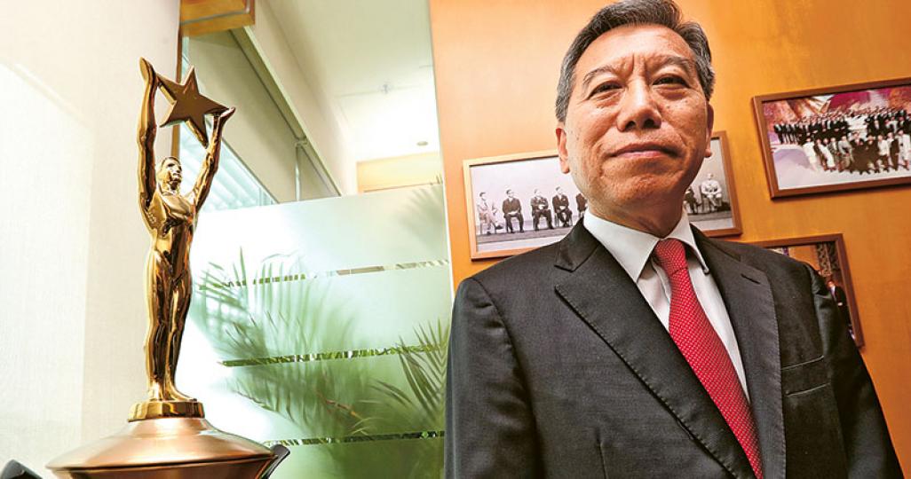 TVB行政總裁李寶安(圖)表示,證監要求黎瑞剛旗下CMC披露股東架構,做法猶如查到「曾祖父級數」。(李紹昌攝) TVB行政總裁李寶安(圖)表示,證監要求黎瑞剛旗下CMC披露股東架構,做法猶如查到「曾祖父級數」。(李紹昌攝)
