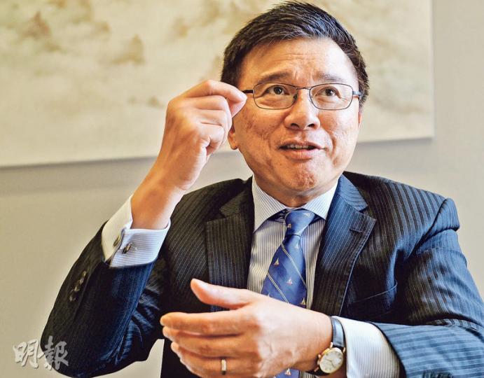財經事務及庫務局長陳家強認為,現在無論在資金流情况、市場估值及投資者心態上,都與金融海嘯前有不少相似之處。(劉焌陶攝) 財經事務及庫務局長陳家強認為,現在無論在資金流情况、市場估值及投資者心態上,都與金融海嘯前有不少相似之處。(劉焌陶攝)