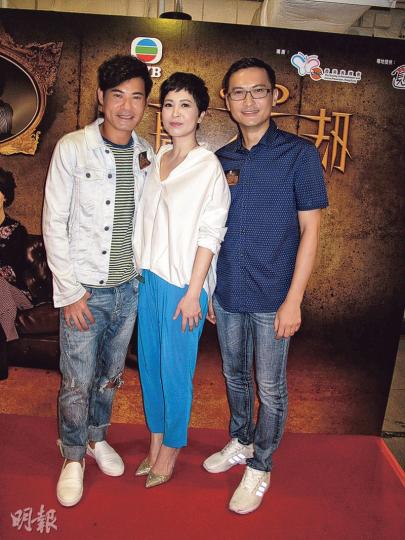 黃智賢(左起)、蘇玉華及陳錦鴻不在乎劇集收視的高低。(攝影/記者:柯美) 黃智賢(左起)、蘇玉華及陳錦鴻不在乎劇集收視的高低。(攝影/記者:柯美)