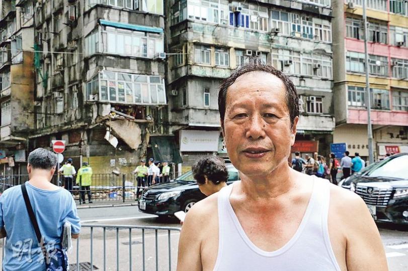 露台劏房塌下之時,陳先生正於劏房內碌架牀下層睡覺,被巨響嚇醒後,立刻趕忙逃生。(梁穎端攝) 露台劏房塌下之時,陳先生正於劏房內碌架牀下層睡覺,被巨響嚇醒後,立刻趕忙逃生。(梁穎端攝)