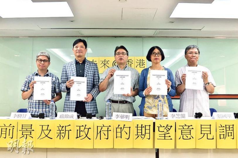「未來@香港」本月所做的民調顯示,51.1%受訪者認為未來5年應重啟政改。(馮凱鍵攝) 「未來@香港」本月所做的民調顯示,51.1%受訪者認為未來5年應重啟政改。(馮凱鍵攝)