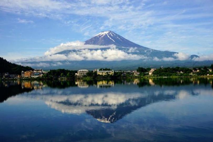 ■鏡頭下的富士山,風光明媚,令人響往。作者提供圖片 ■鏡頭下的富士山,風光明媚,令人響往。作者提供圖片