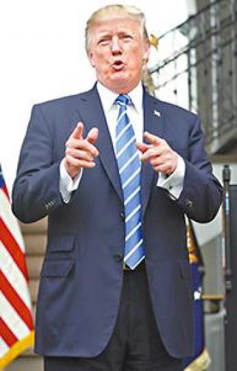■美國總統特朗普多次指美韓自由貿易協定是不公平協定。 ■美國總統特朗普多次指美韓自由貿易協定是不公平協定。