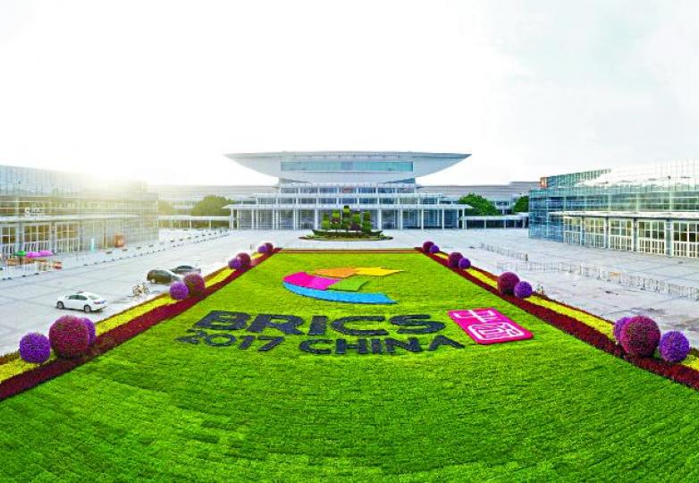 ■廈門國際會展中心為今次峯會主場地。新華社
■廈門國際會展中心為今次峯會主場地。新華社