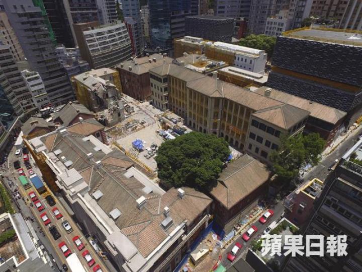 ■前中區警署建築群「大館」去年5月曾發生塌樓事故。資料圖片
