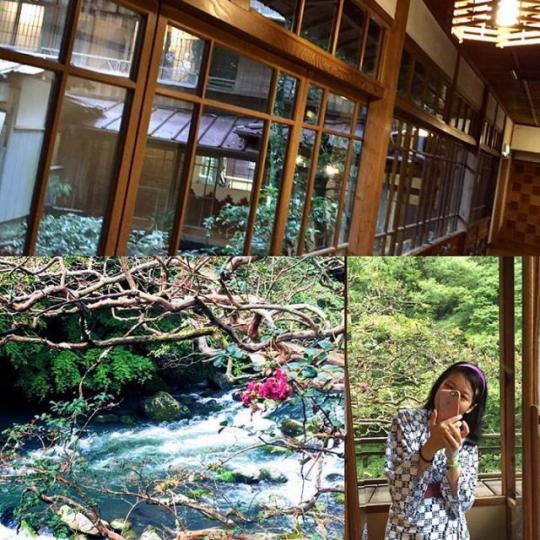 ■這家位於塔之澤溫泉的名湯旅館，佈置及裝潢都充滿了文化氣息。　作者提供圖片