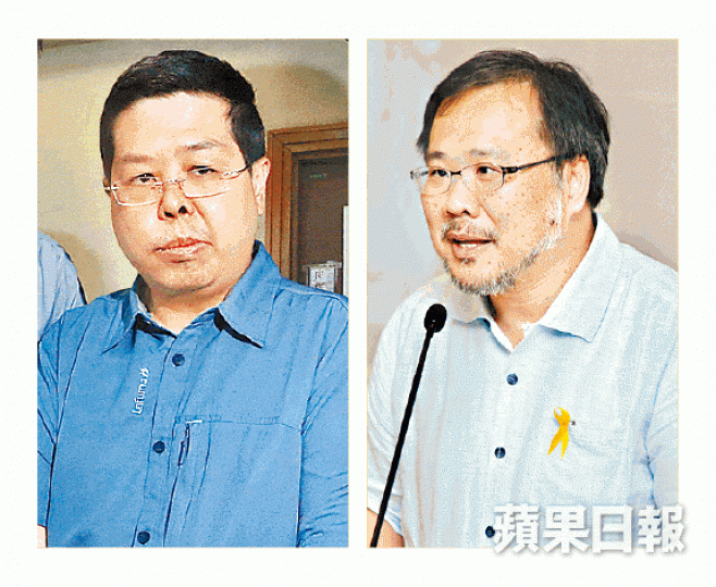 ■林子健（左圖）報稱在旺角街頭遭擄走，其恩師龔立人（右圖）稱相信林的說法。