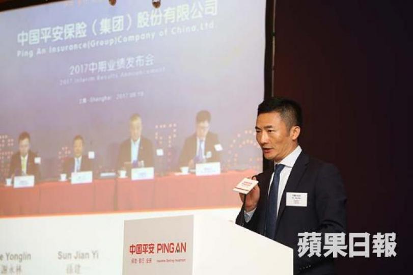 ■平保中期業績理想,有大行在業績後上調目標價。圖為平保總經理任匯川。 資料圖片 ■平保中期業績理想,有大行在業績後上調目標價。圖為平保總經理任匯川。 資料圖片