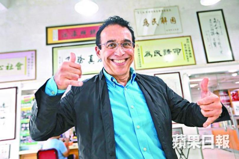 ■高天賜坦言今屆立法會選情激烈,未必可保住議席。
■高天賜坦言今屆立法會選情激烈,未必可保住議席。