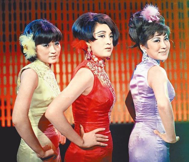 ■秦萍（左）是60年代當紅邵氏女星，曾與何莉莉（中）及丁佩演出《釣金龜》。■劉偉強等電影人籌組委員會，為音效大師曾景祥（右）辦理喪事。