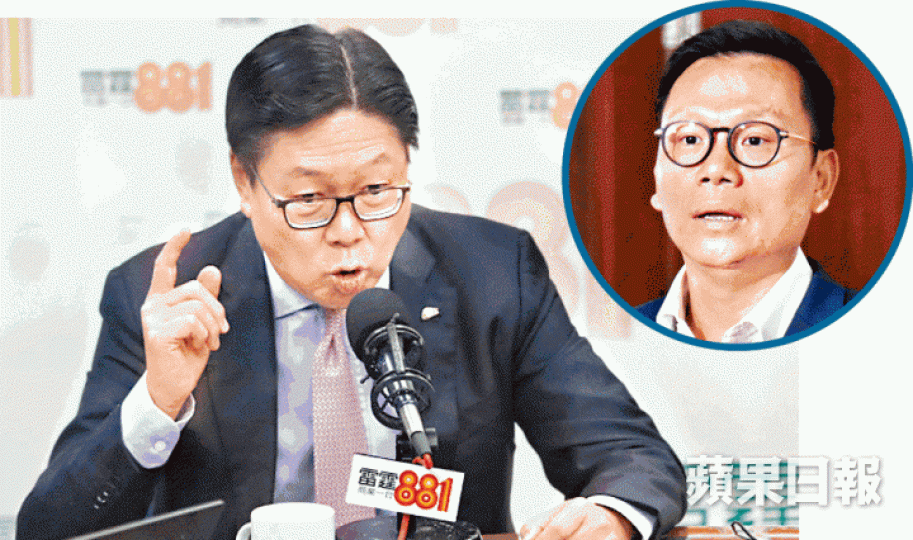 ■馬時亨就陳恒鑌（圓圖）狙擊教大生，要求對方「唔好搞啲咁嘅嘢」。易仰民攝