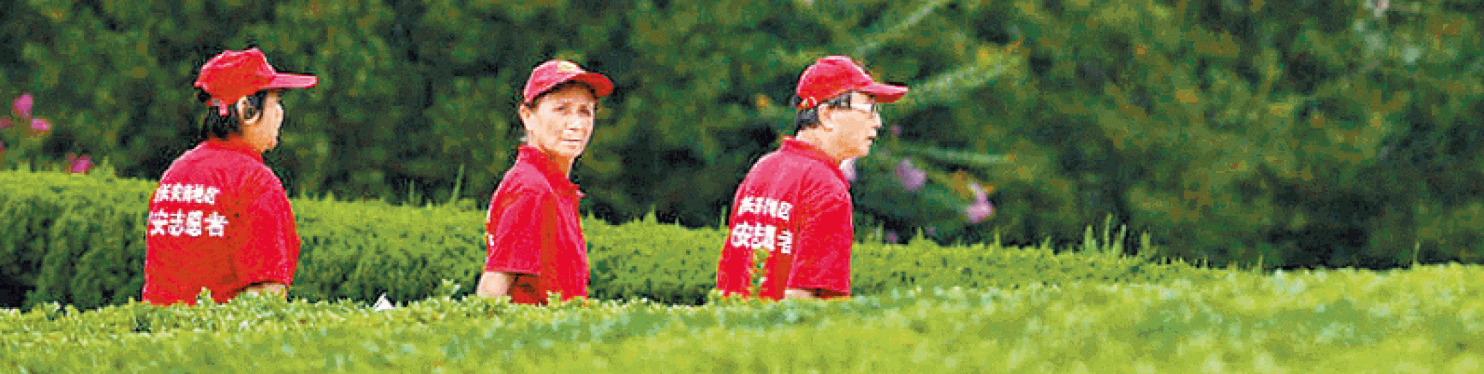 ■「紅通通」的大媽大叔是中共線眼。