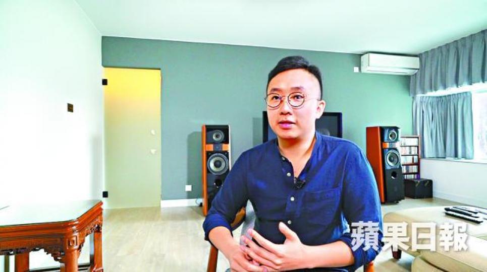 ■黎雋維表示，牆身採用深色可令空間更有層次感。