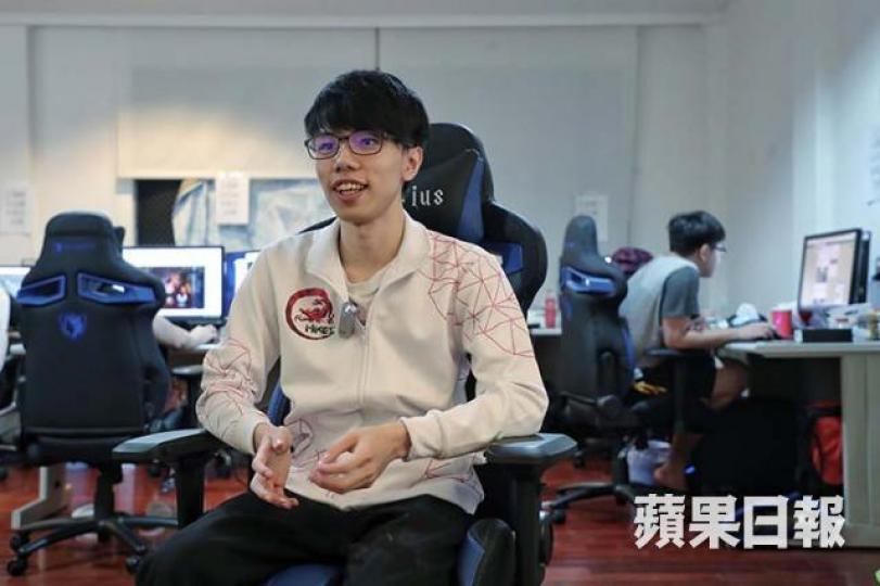 ■凌啟榮稱最終希望回香港發展電競事業。許頌明攝