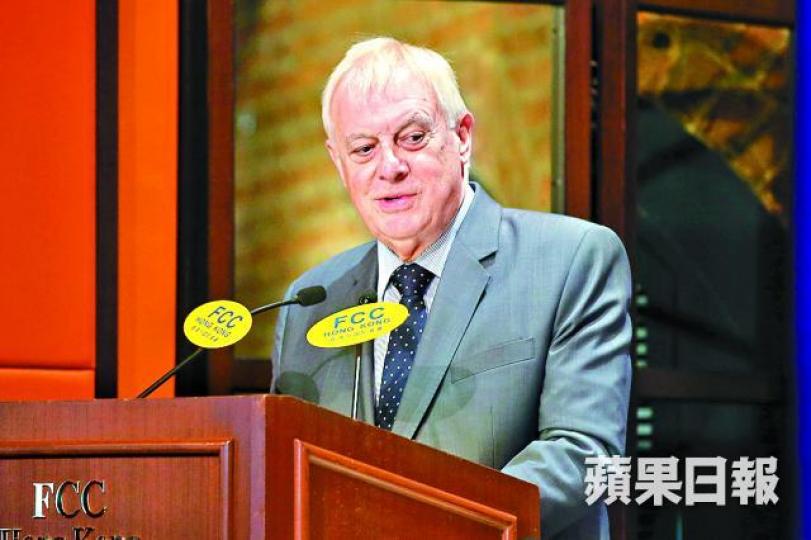 ■彭定康昨重申不支持港獨。
